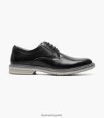 norwalk puntera lisa oxford Florsheim hombres LPVB4P84 calzado negro - Imagen 2