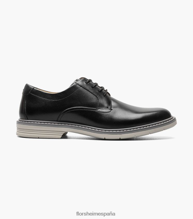 norwalk puntera lisa oxford Florsheim hombres LPVB4P84 calzado negro - Imagen 2