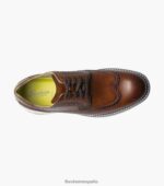 Oxford con punta de ala Frenzi Florsheim hombres LPVB4P39 calzado multi coñac - Imagen 5