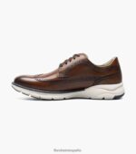Oxford con punta de ala Frenzi Florsheim hombres LPVB4P39 calzado multi coñac - Imagen 6