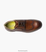 Oxford con punta de ala Frenzi Florsheim hombres LPVB4P40 calzado coñac - Imagen 5