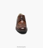 Oxford con punta de ala Frenzi Florsheim hombres LPVB4P40 calzado coñac - Imagen 7