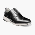 Oxford con punta de ala Frenzi Florsheim hombres LPVB4P41 calzado negro