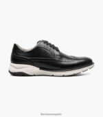 Oxford con punta de ala Frenzi Florsheim hombres LPVB4P41 calzado negro - Imagen 3