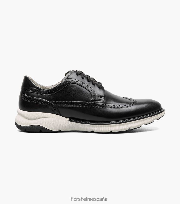 Oxford con punta de ala Frenzi Florsheim hombres LPVB4P41 calzado negro - Imagen 3