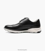 Oxford con punta de ala Frenzi Florsheim hombres LPVB4P41 calzado negro - Imagen 6