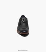 Oxford con puntera flexible Florsheim hombres LPVB4P252 calzado negro - Imagen 6