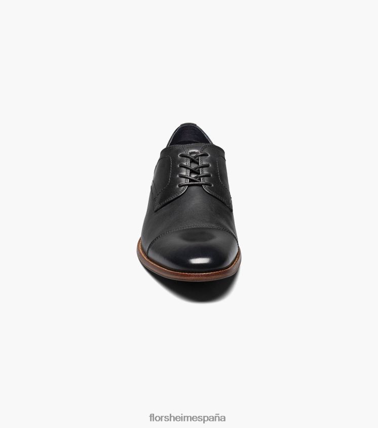 Oxford con puntera flexible Florsheim hombres LPVB4P252 calzado negro - Imagen 6