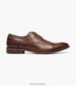 Oxford con puntera flexible Florsheim hombres LPVB4P253 calzado coñac - Imagen 2
