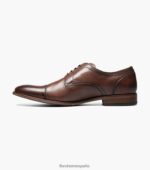 Oxford con puntera flexible Florsheim hombres LPVB4P253 calzado coñac - Imagen 5