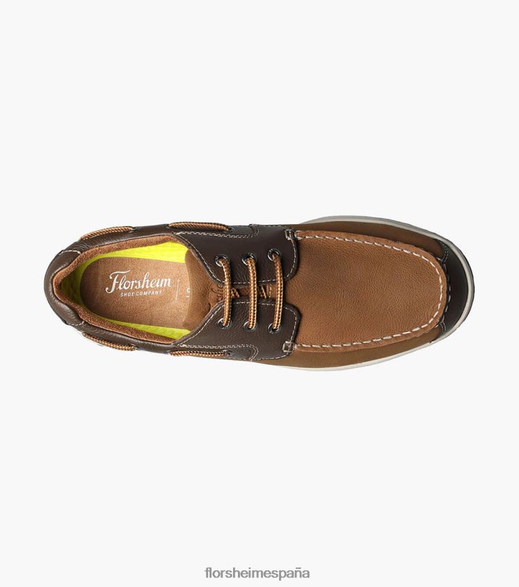 Oxford con puntera moc de los grandes lagos Florsheim hombres LPVB4P353 calzado piedra - Imagen 4