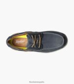 Oxford con puntera moc de los grandes lagos Florsheim hombres LPVB4P354 calzado índigo - Imagen 4