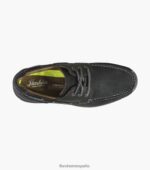 Oxford con puntera moc de los grandes lagos Florsheim hombres LPVB4P356 calzado ch negro - Imagen 4