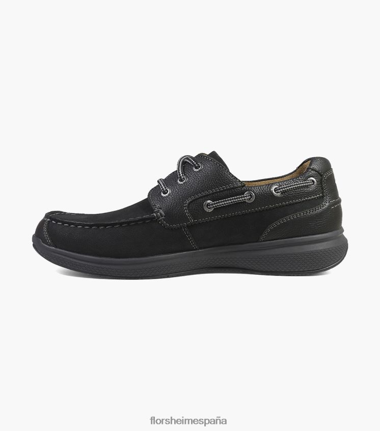 Oxford con puntera moc de los grandes lagos Florsheim hombres LPVB4P356 calzado ch negro - Imagen 5