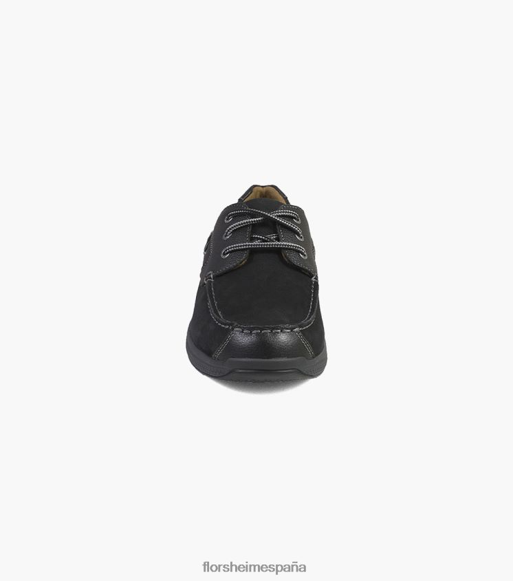 Oxford con puntera moc de los grandes lagos Florsheim hombres LPVB4P356 calzado ch negro - Imagen 6