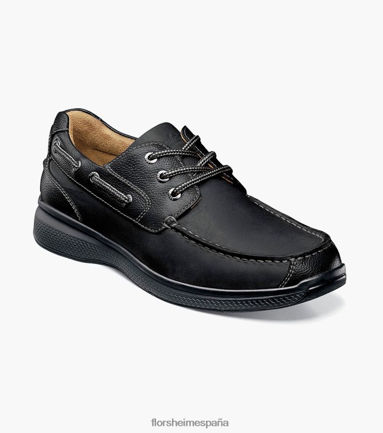 Oxford con puntera moc de los grandes lagos Florsheim hombres LPVB4P356 calzado ch negro - Imagen 1