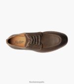 Oxford con puntera mocasín Lodge Florsheim hombres LPVB4P218 calzado marrón ch - Imagen 4