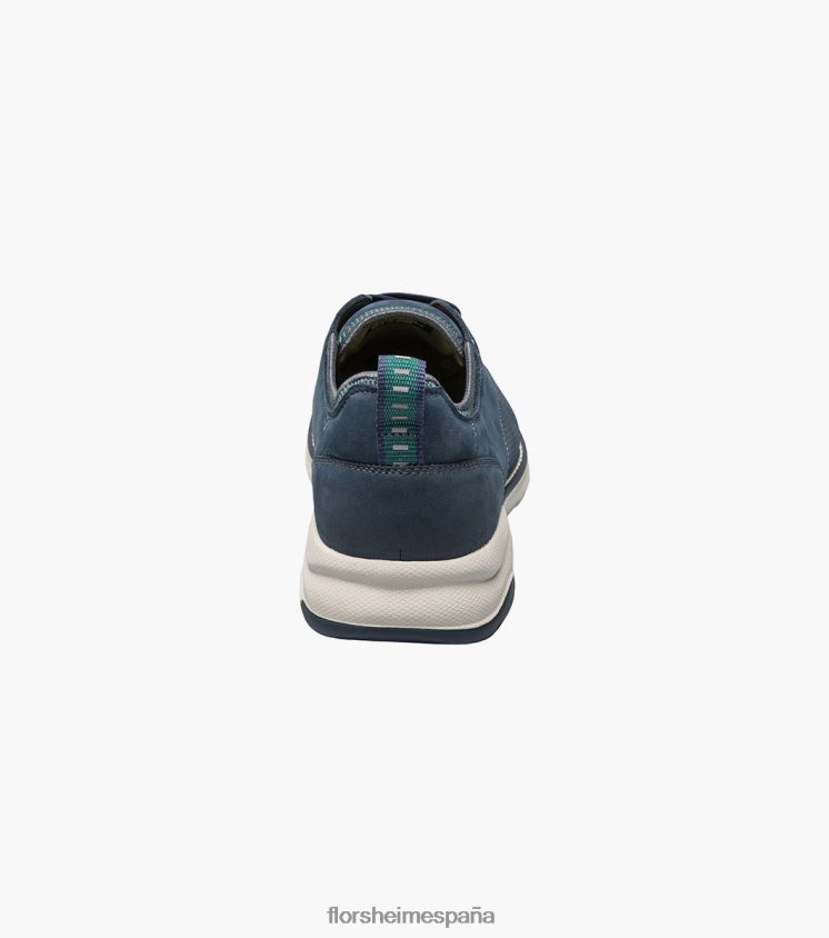 Oxford con puntera perforada Frenzi Florsheim hombres LPVB4P35 calzado nubuck azul marino - Imagen 7