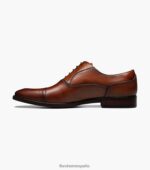 Oxford con puntera Sorrento Florsheim hombres LPVB4P142 calzado coñac - Imagen 5