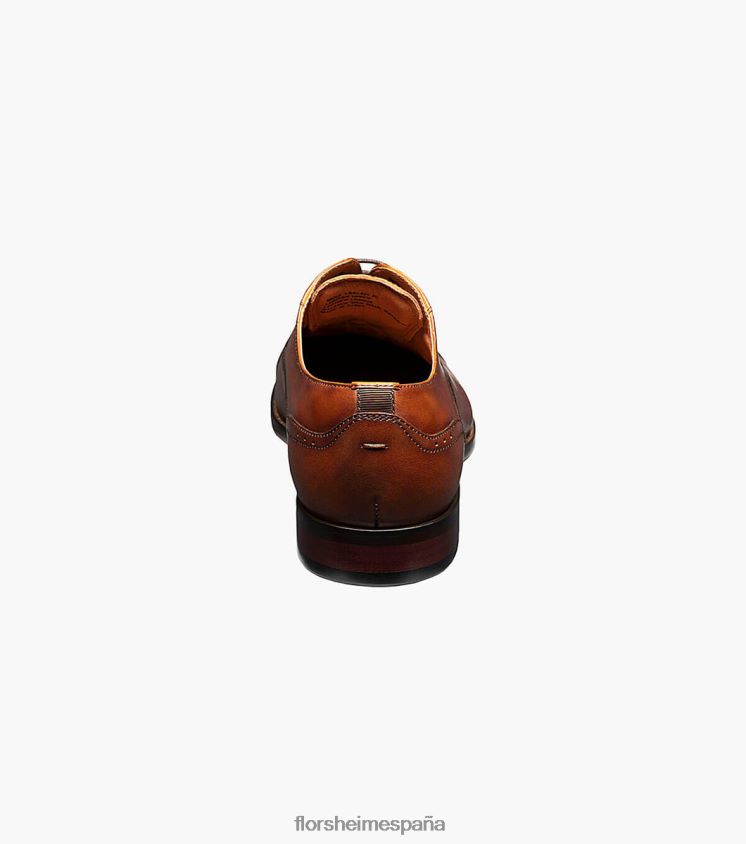 Oxford con puntera Sorrento Florsheim hombres LPVB4P142 calzado coñac - Imagen 7