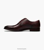 Oxford con puntera Sorrento Florsheim hombres LPVB4P143 calzado borgoña - Imagen 5