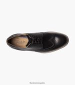 oxford de punta de ala de rucci Florsheim hombres LPVB4P52 calzado negro - Imagen 4