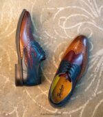 oxford de punta de ala picante de la zona residencial Florsheim hombres LPVB4P110 calzado multi coñac - Imagen 8