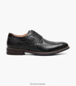 oxford de punta de ala picante de la zona residencial Florsheim hombres LPVB4P111 calzado negro - Imagen 2