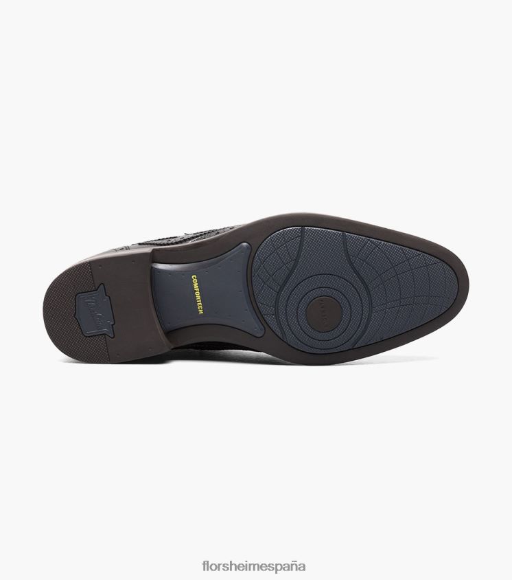 oxford de punta de ala picante de la zona residencial Florsheim hombres LPVB4P111 calzado negro - Imagen 3