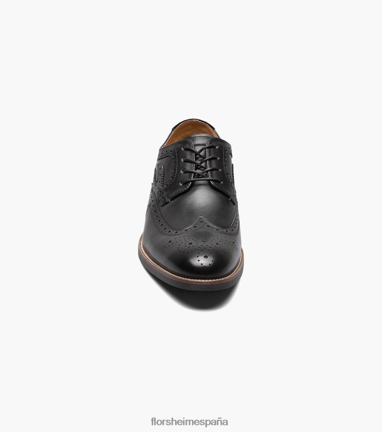 oxford de punta de ala picante de la zona residencial Florsheim hombres LPVB4P111 calzado negro - Imagen 6