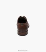 oxford de punta plana flexible Florsheim hombres LPVB4P174 calzado coñac - Imagen 7