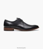 oxford de punta plana flexible Florsheim hombres LPVB4P175 calzado negro - Imagen 2