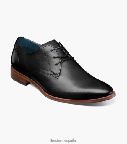 oxford de punta plana flexible Florsheim hombres LPVB4P175 calzado negro