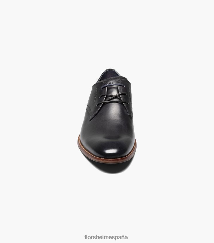 oxford de punta plana flexible Florsheim hombres LPVB4P175 calzado negro - Imagen 6