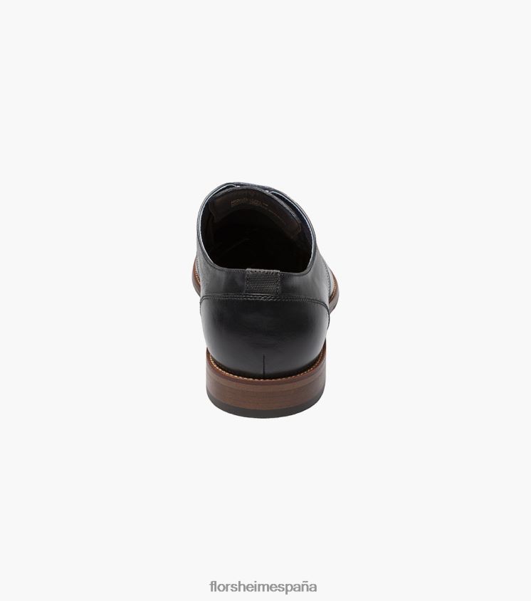oxford de punta plana flexible Florsheim hombres LPVB4P175 calzado negro - Imagen 7