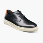 Oxford de trabajo de primera calidad con punta de acero y punta plana Florsheim hombres LPVB4P401 calzado negro