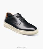 Oxford de trabajo de primera calidad con punta de acero y punta plana Florsheim hombres LPVB4P401 calzado negro