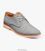 oxford highland de lona con puntera lisa Florsheim hombres LPVB4P319 calzado gris