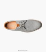oxford highland de lona con puntera lisa Florsheim hombres LPVB4P319 calzado gris - Imagen 4