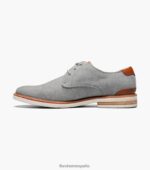 oxford highland de lona con puntera lisa Florsheim hombres LPVB4P319 calzado gris - Imagen 5
