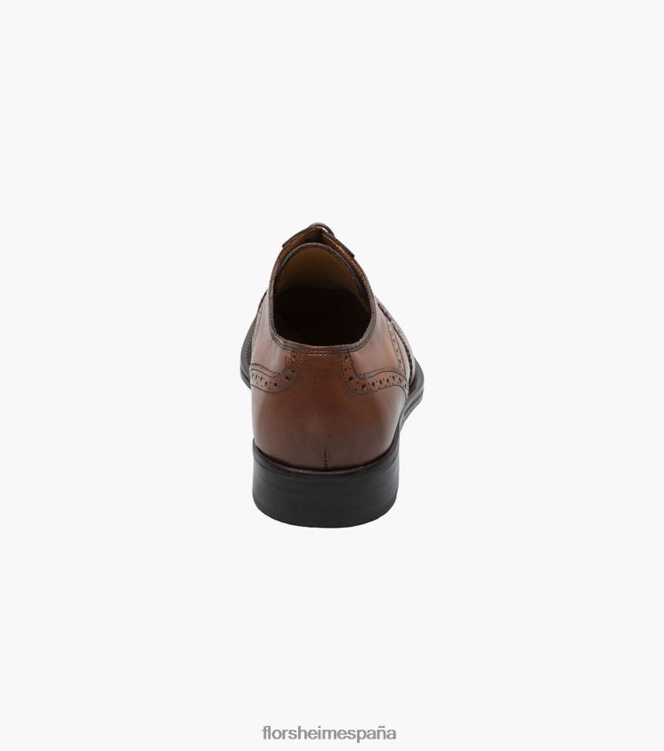 oxford perforado con punta de ala russell Florsheim hombres LPVB4P214 calzado broncearse - Imagen 7
