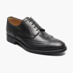 oxford perforado con punta de ala russell Florsheim hombres LPVB4P215 calzado negro