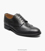 oxford perforado con punta de ala russell Florsheim hombres LPVB4P215 calzado negro