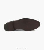 oxford perforado con punta de ala russell Florsheim hombres LPVB4P215 calzado negro - Imagen 3