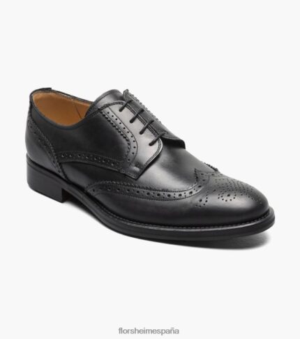 oxford perforado con punta de ala russell Florsheim hombres LPVB4P215 calzado negro