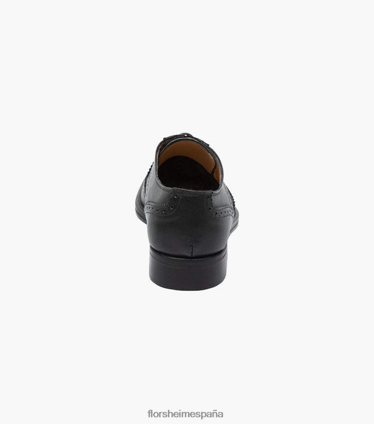 oxford perforado con punta de ala russell Florsheim hombres LPVB4P215 calzado negro - Imagen 7