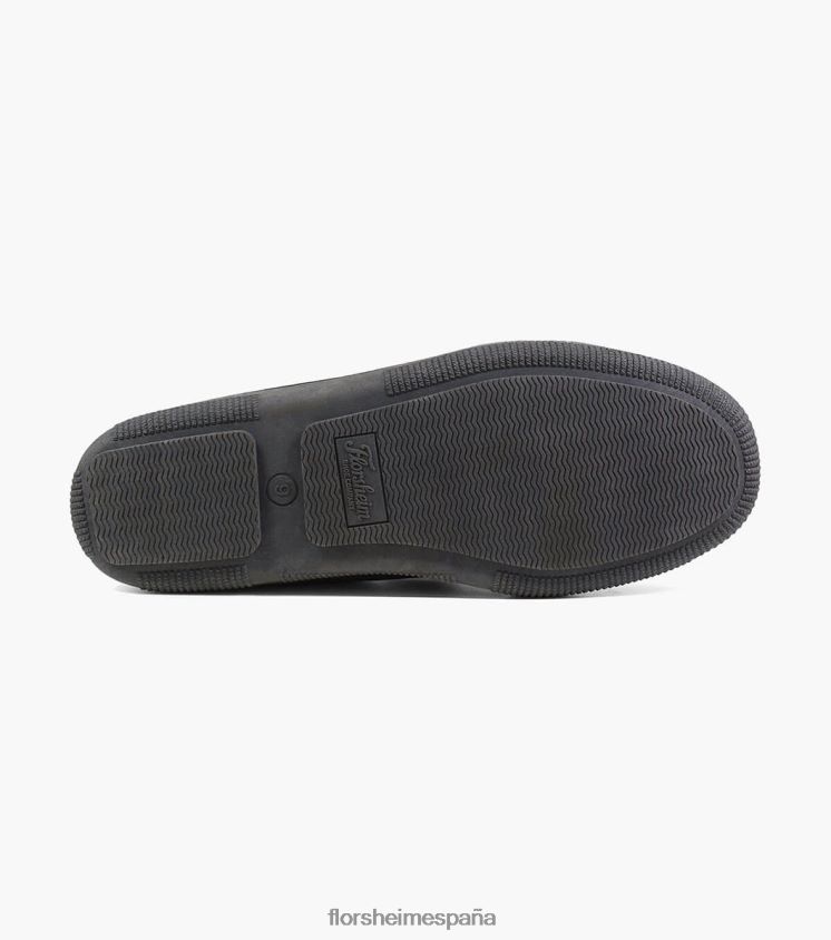 pantuflas cómodas con puntera mocasín Florsheim hombres LPVB4P385 calzado ante gris - Imagen 3