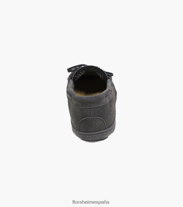 pantuflas cómodas con puntera mocasín Florsheim hombres LPVB4P385 calzado ante gris - Imagen 7
