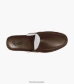 pantuflas con punta de mocasín Florsheim hombres LPVB4P388 calzado marrón - Imagen 4
