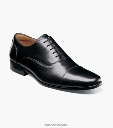 postino 1 puntera balmoral oxford Florsheim hombres LPVB4P114 calzado negro liso